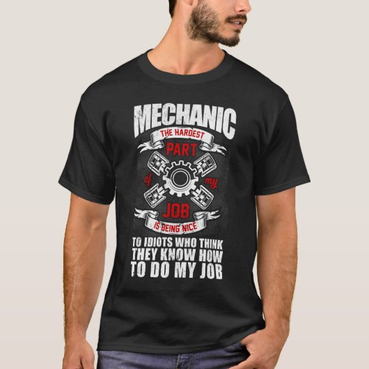 Mechanik des schwersten Flugzeugteils T-Shirt (Vorderseite)