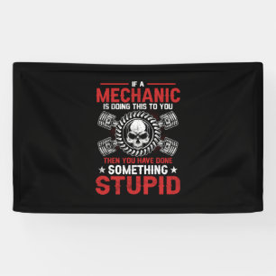 Mechanik Ein Mechaniker tut es. Banner
