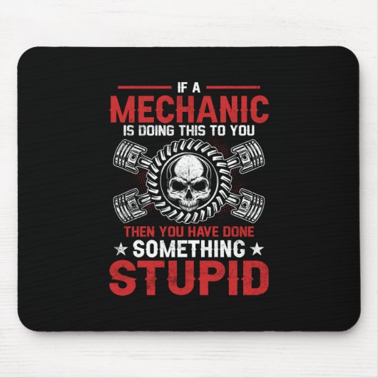 Mechanik | Ein Mechaniker tut es. Mousepad (Vorne)