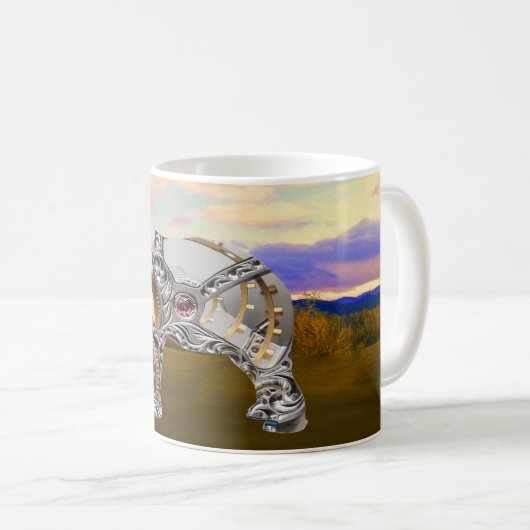 Mechanik-Elephant Kaffeetasse (VorderseiteRechts)