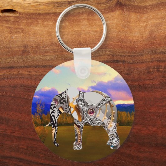 Mechanik-Elephant Schlüsselanhänger (Vorderseite)