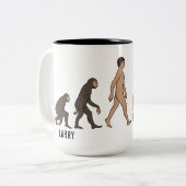 Mechanik für die Evolution des personalisierten Fl Zweifarbige Tasse (Vorderseite Links)