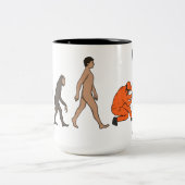 Mechanik für die Evolution des personalisierten Fl Zweifarbige Tasse (Mittel)