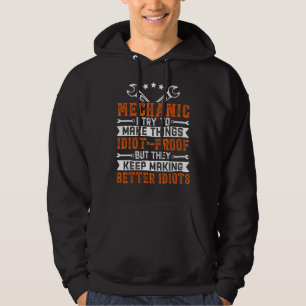Mechanik für Männer Vater Garage Auto Mechanik Hoodie