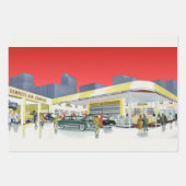 Mechanik für Vintages Auto Komplettwagen Garage Geschenkpapier Set (Vorderseite 2)