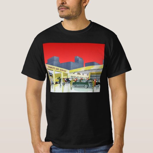 Mechanik für Vintages Auto Komplettwagen Garage T-Shirt (Vorderseite)