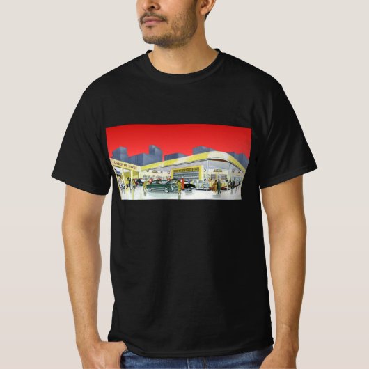 Mechanik für Vintages Auto Komplettwagen Garage T-Shirt (Vorderseite)