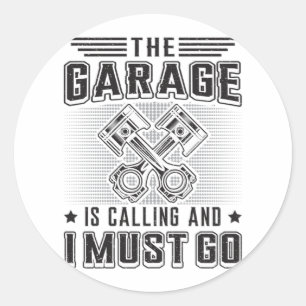 Mechanik Garage Reparatur Schönes Geschenk Runder Aufkleber