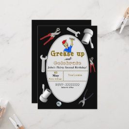 Mechanik-Geburtstag Einladung