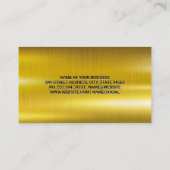 Mechanik | Goldmetall | MOTOR Visitenkarte (Rückseite)