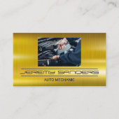 Mechanik | Goldmetall | MOTOR Visitenkarte (Vorderseite)