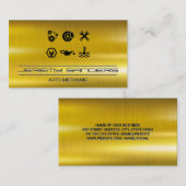 Mechanik | Goldmetall | Tools Services Visitenkarte (Vorne/Hinten)