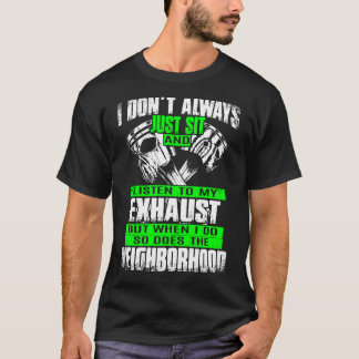 Mechanik hören Sie auf meine Abgasrückseite T-Shirt