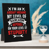 Mechanik I ist ein Flugzeugmechaniker Fotoplatte (Seite)