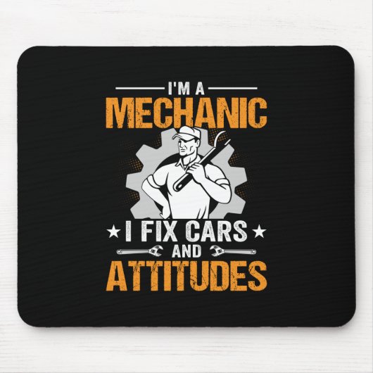 Mechanik | Ich bin ein Mechaniker-I-Fix Mousepad (Vorne)
