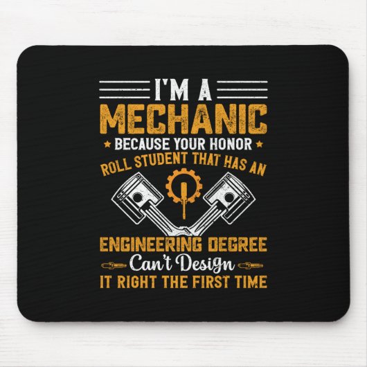 Mechanik | Ich bin ein Mechaniker Mousepad (Vorne)