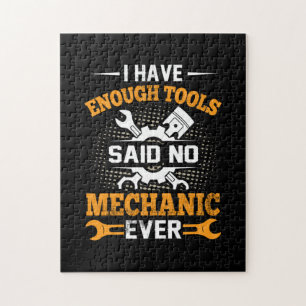 Mechanik ich habe Enogh Tools Puzzle