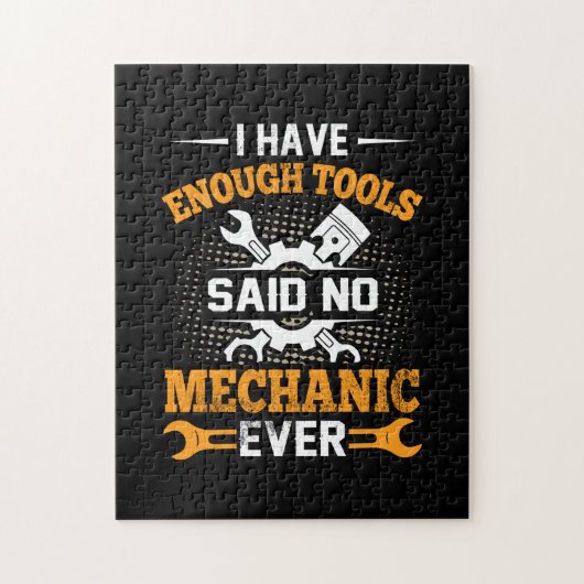 Mechanik ich habe Enogh Tools Puzzle (Vertikal)