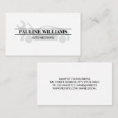 Mechanik | Ingenieur | Auto-Fix-Logo Visitenkarte (Vorne/Hinten)