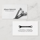 Mechanik | Ingenieur | Garage Shop Visitenkarte (Vorne/Hinten)