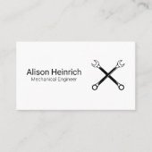 Mechanik | Ingenieur | Garage Shop | Wrenches Visitenkarte (Vorderseite)