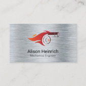 Mechanik | Ingenieur | Turbo | Wrenches Visitenkarte (Vorderseite)