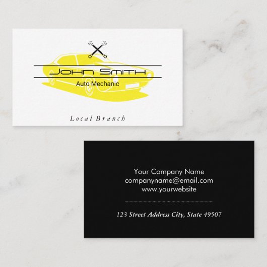 Mechanik | Ingenieur | Wrenches Visitenkarte (Vorne/Hinten)