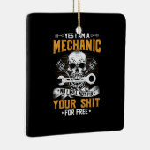 Mechanik Ja, ich bin ein Mechaniker Keramikornament (Rechts)