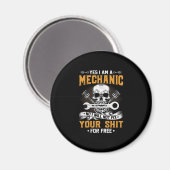 Mechanik Ja, ich bin ein Mechaniker Magnet (Vorderseite/Rückseite)