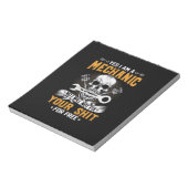 Mechanik Ja, ich bin ein Mechaniker Notizblock (Rotiert)