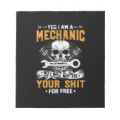 Mechanik Ja, ich bin ein Mechaniker Notizblock (Vorderseite)