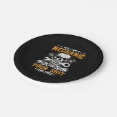 Mechanik Ja, ich bin ein Mechaniker Pappteller (Schrägansicht)