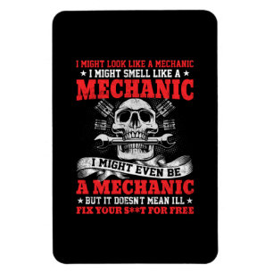 Mechanik kann wie ein Mechaniker aussehen Magnet