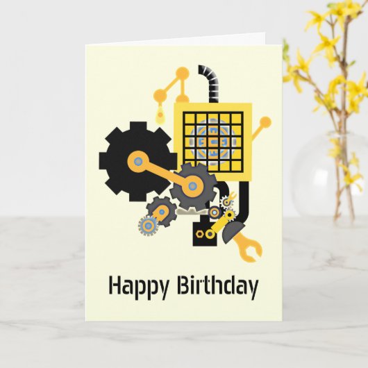 Mechanik Karte (Gelbe Blume)