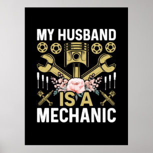 Mechanik Mein Mann ist ein Mechaniker Poster