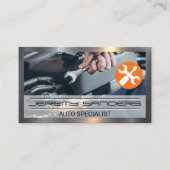 Mechanik mit einem Schlüssel | AUTO Visitenkarte (Vorderseite)