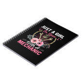 Mechanik nur eines Mädchens in Liebe mit einem Mec Notizblock (Linke Seite)