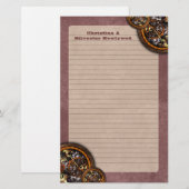 Mechanik und Leder, Schreibwaren Briefpapier (Vorne/Hinten)
