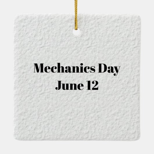 Mechanik unter Auto Weihnachtsschmuck (Rückseite)