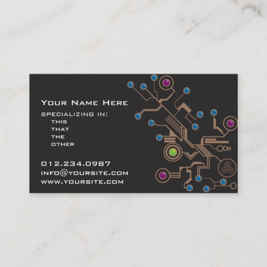 Mechanik Visitenkarte (Vorderseite)