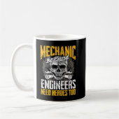 Mechanik, weil Ingenieure auch Helden brauchen Kaffeetasse (Links)