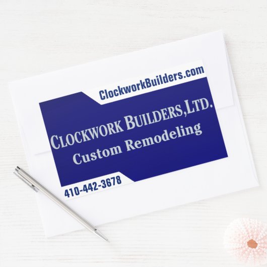 Mechanikbauer Rechteckiger Aufkleber (Umschlag)