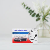 Mechaniker-/Auto-Körper-Geschäfts-Karte Visitenkarte (Stehend Vorderseite)