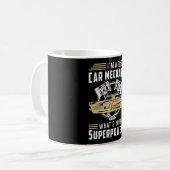 Mechaniker Auto Motor Retro Funny Geschenk Kaffeetasse (Vorderseite Links)