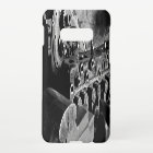 Mechaniker-Automobilgeschäfts-Karte mit Motor-Foto