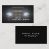 Mechaniker-Automobilschwarzes beleuchtet vordere Visitenkarte (Vorne/Hinten)