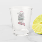Mechaniker-Boost-Turbo-Motor-Nitro-Weihnachtsmann- Schnapsglas (Rückseite)