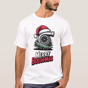 Mechaniker-Boost-Turbo-Motor-Nitro-Weihnachtsmann- T-Shirt
