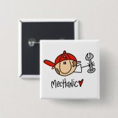 Mechaniker Button (Vorne & Hinten)