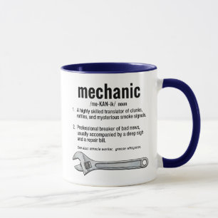 Mechaniker-Definition Tasse